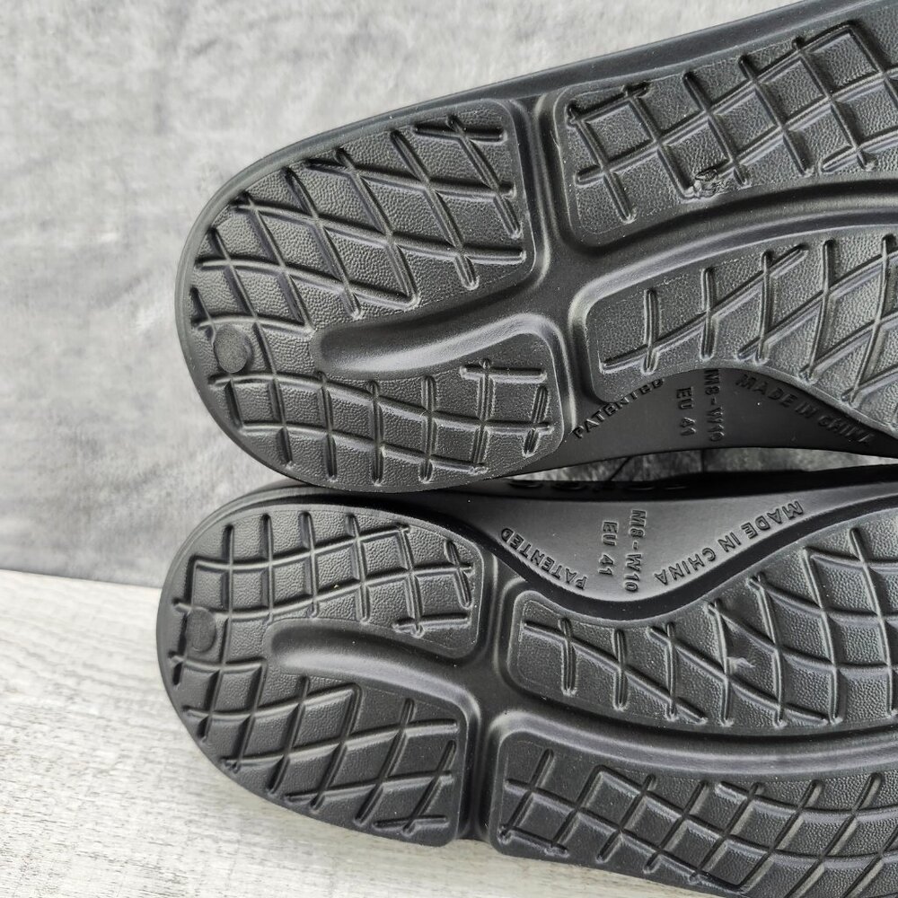 OOFOS OOAHH Slide Impact Absorption Recovery Sandals, Size W10/M8 Black New - Picture 11 of 14
